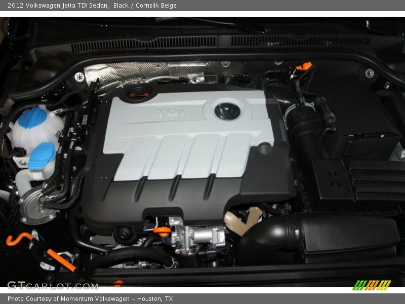 Black / Cornsilk Beige 2012 Volkswagen Jetta TDI Sedan