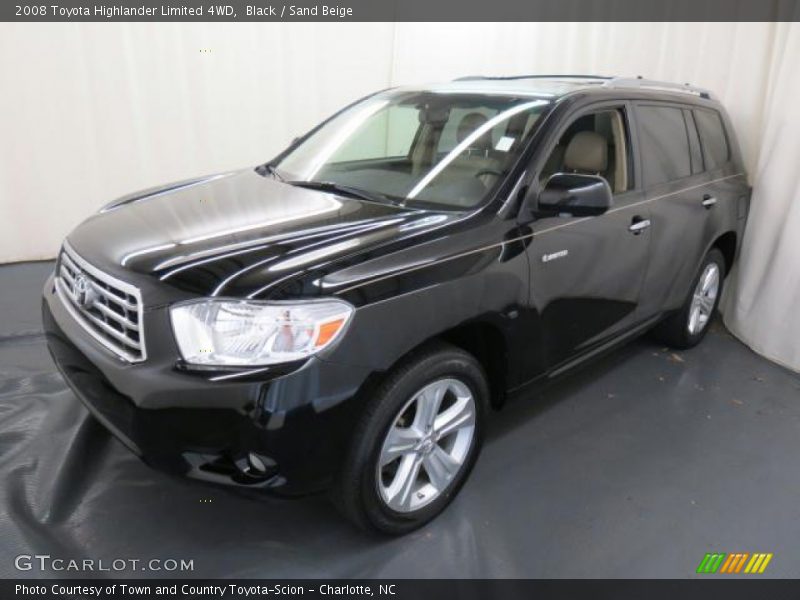Black / Sand Beige 2008 Toyota Highlander Limited 4WD