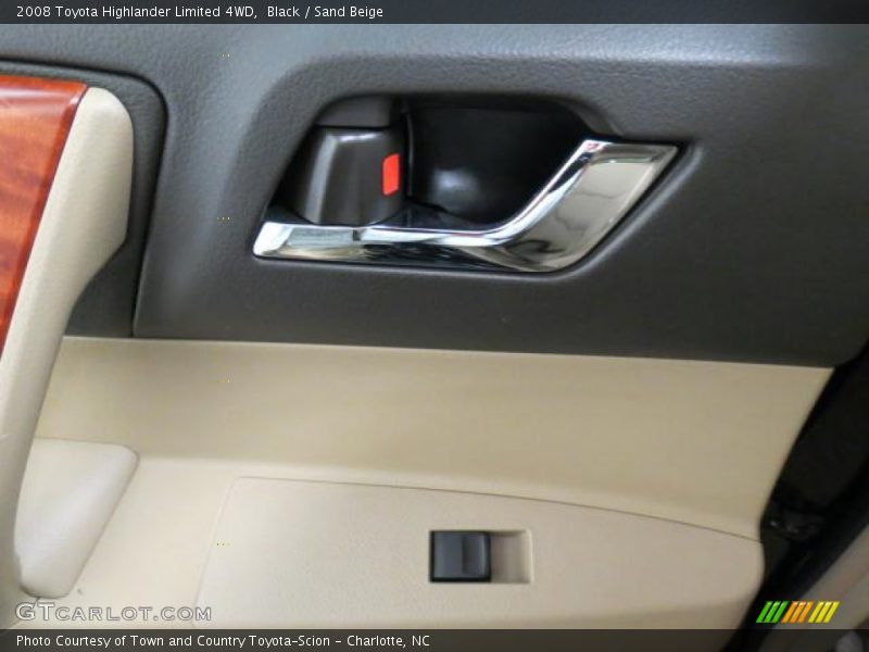 Black / Sand Beige 2008 Toyota Highlander Limited 4WD