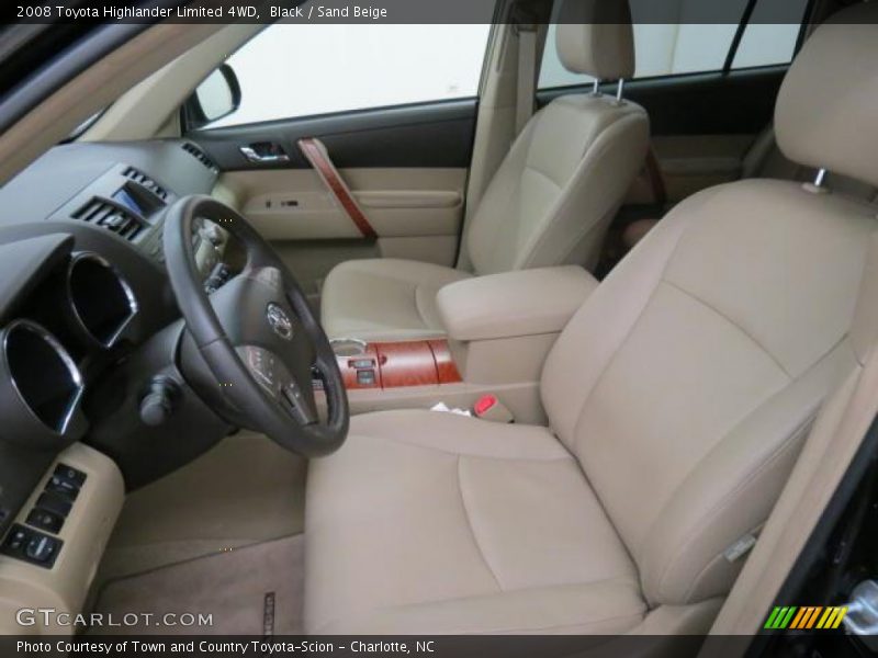 Black / Sand Beige 2008 Toyota Highlander Limited 4WD