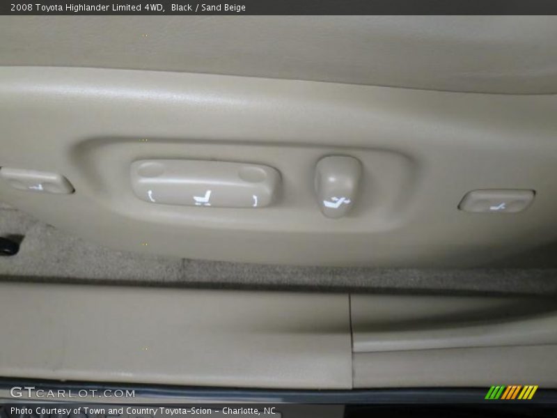 Black / Sand Beige 2008 Toyota Highlander Limited 4WD
