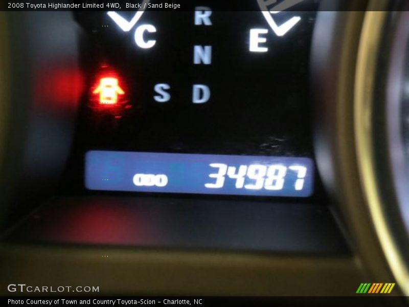 Black / Sand Beige 2008 Toyota Highlander Limited 4WD