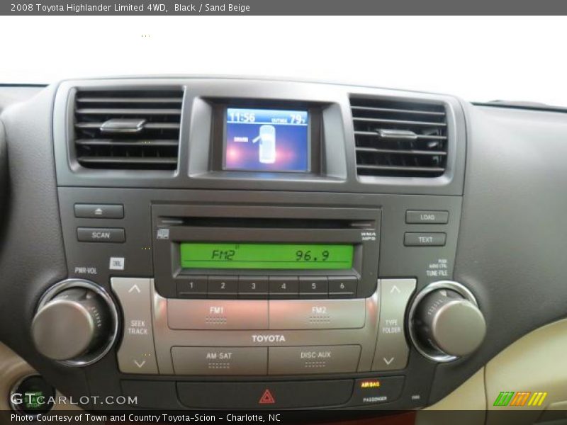 Black / Sand Beige 2008 Toyota Highlander Limited 4WD