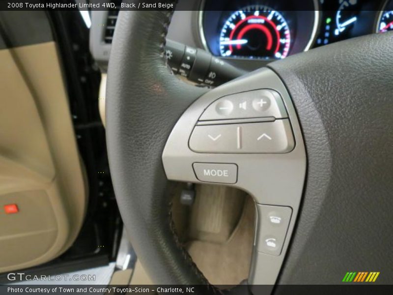 Black / Sand Beige 2008 Toyota Highlander Limited 4WD