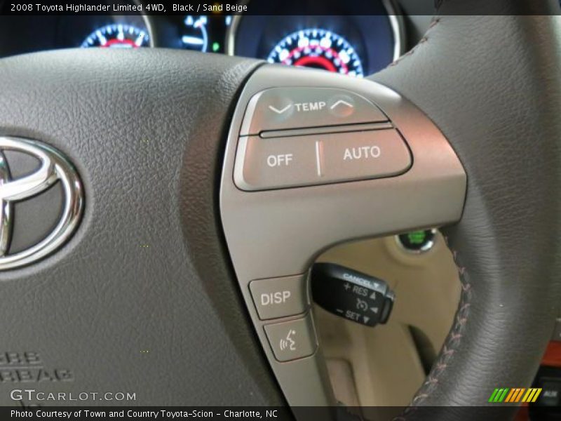 Black / Sand Beige 2008 Toyota Highlander Limited 4WD