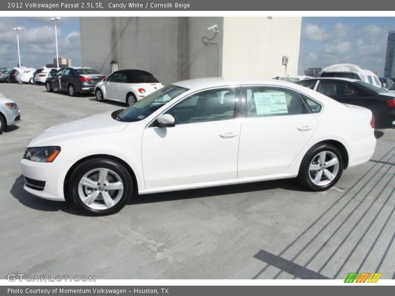 Candy White / Cornsilk Beige 2012 Volkswagen Passat 2.5L SE