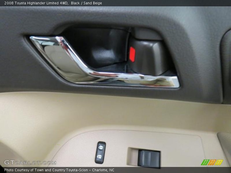 Black / Sand Beige 2008 Toyota Highlander Limited 4WD