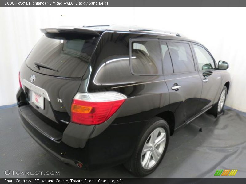 Black / Sand Beige 2008 Toyota Highlander Limited 4WD