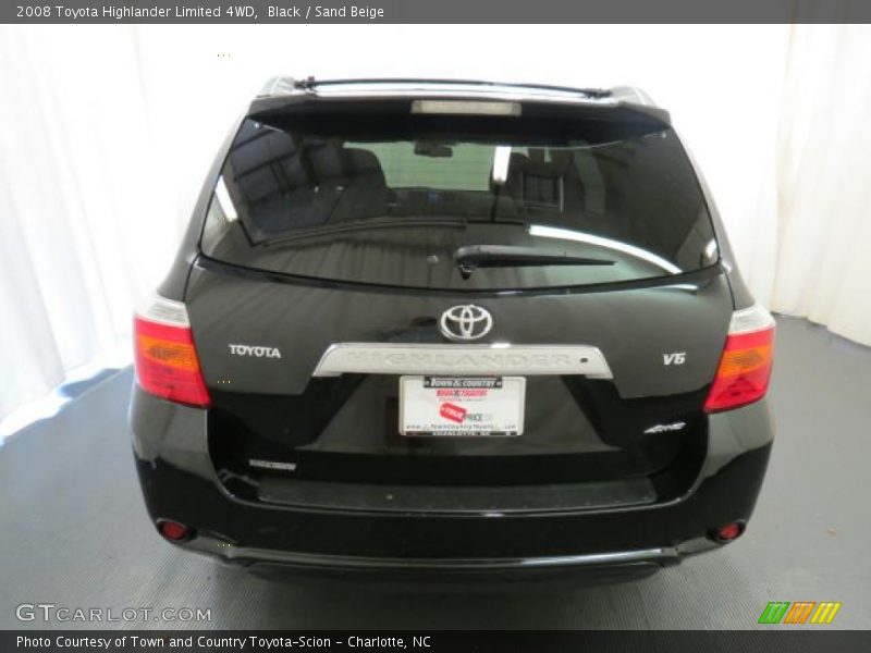 Black / Sand Beige 2008 Toyota Highlander Limited 4WD