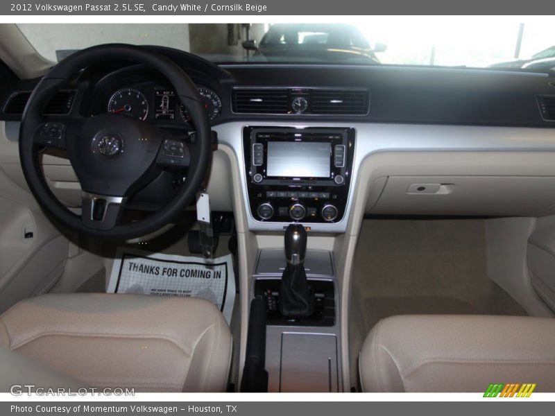 Candy White / Cornsilk Beige 2012 Volkswagen Passat 2.5L SE