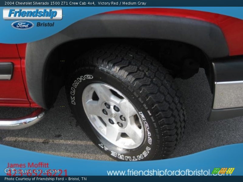 Victory Red / Medium Gray 2004 Chevrolet Silverado 1500 Z71 Crew Cab 4x4
