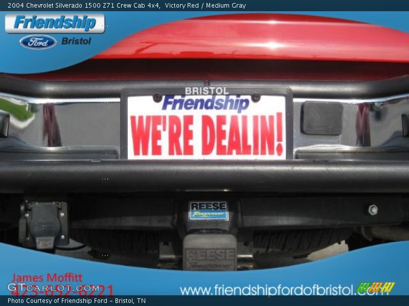 Victory Red / Medium Gray 2004 Chevrolet Silverado 1500 Z71 Crew Cab 4x4