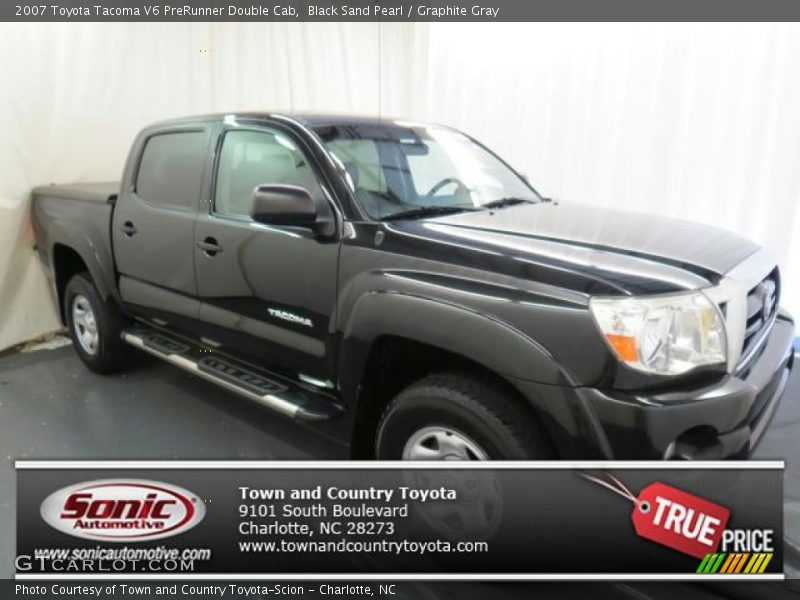 Black Sand Pearl / Graphite Gray 2007 Toyota Tacoma V6 PreRunner Double Cab