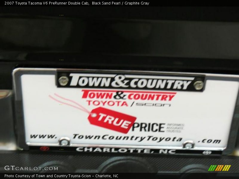 Black Sand Pearl / Graphite Gray 2007 Toyota Tacoma V6 PreRunner Double Cab