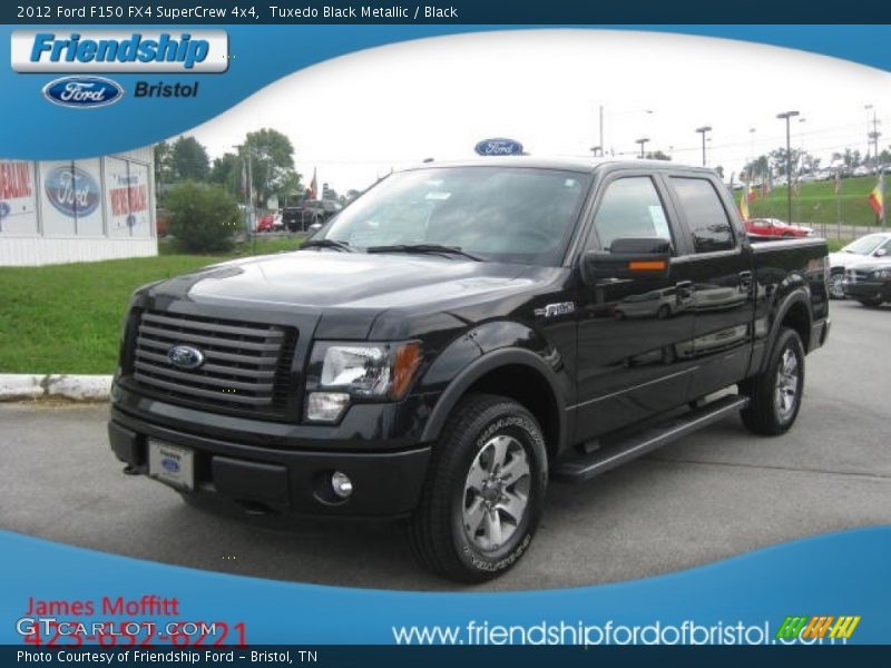 Tuxedo Black Metallic / Black 2012 Ford F150 FX4 SuperCrew 4x4