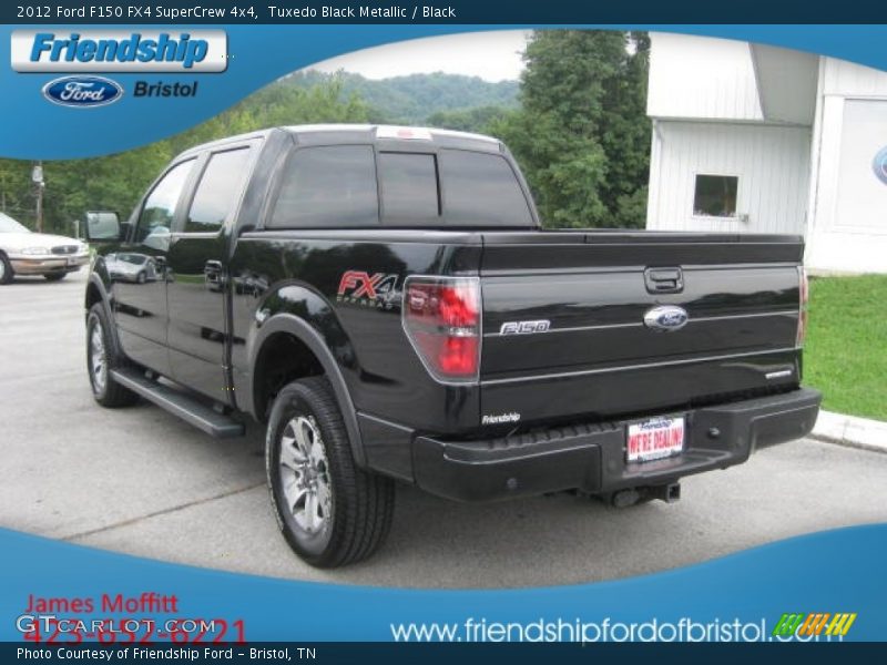 Tuxedo Black Metallic / Black 2012 Ford F150 FX4 SuperCrew 4x4