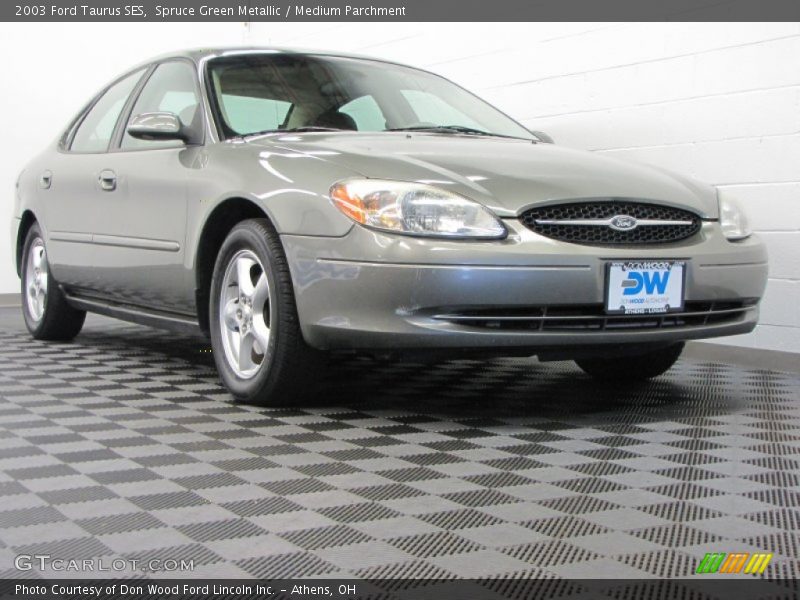 Spruce Green Metallic / Medium Parchment 2003 Ford Taurus SES