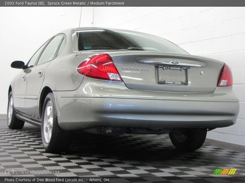 Spruce Green Metallic / Medium Parchment 2003 Ford Taurus SES
