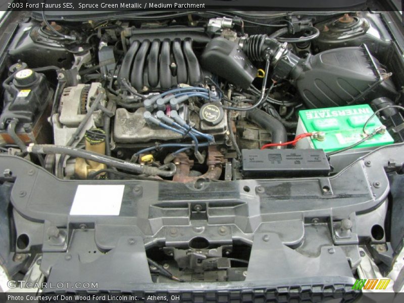 Spruce Green Metallic / Medium Parchment 2003 Ford Taurus SES