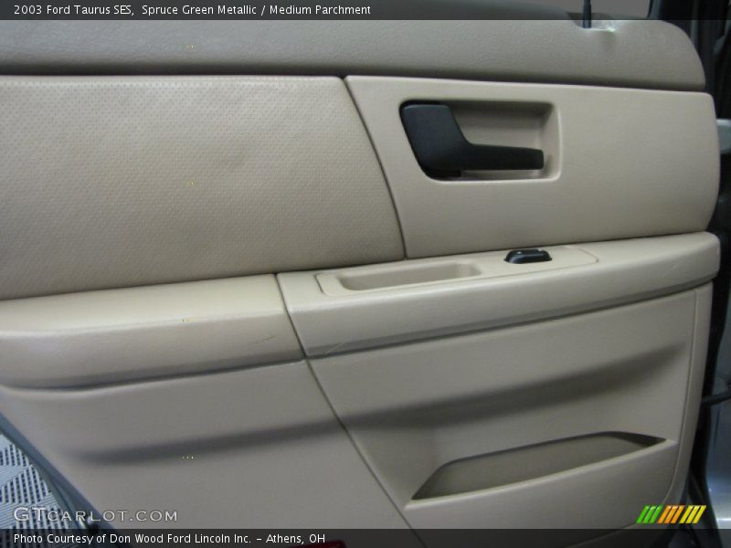 Spruce Green Metallic / Medium Parchment 2003 Ford Taurus SES