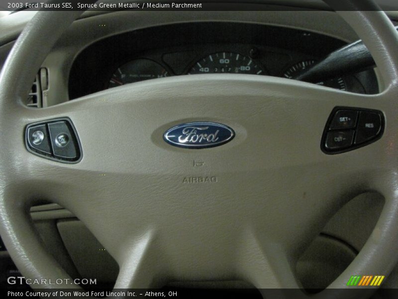 Spruce Green Metallic / Medium Parchment 2003 Ford Taurus SES