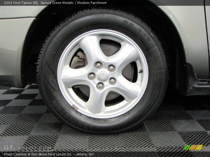 Spruce Green Metallic / Medium Parchment 2003 Ford Taurus SES