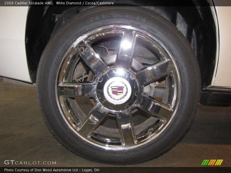 White Diamond / Cocoa/Cashmere 2009 Cadillac Escalade AWD