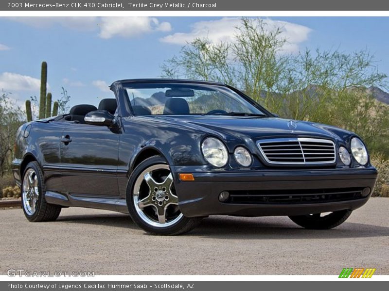 Tectite Grey Metallic / Charcoal 2003 Mercedes-Benz CLK 430 Cabriolet