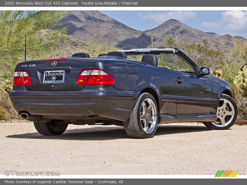 Tectite Grey Metallic / Charcoal 2003 Mercedes-Benz CLK 430 Cabriolet