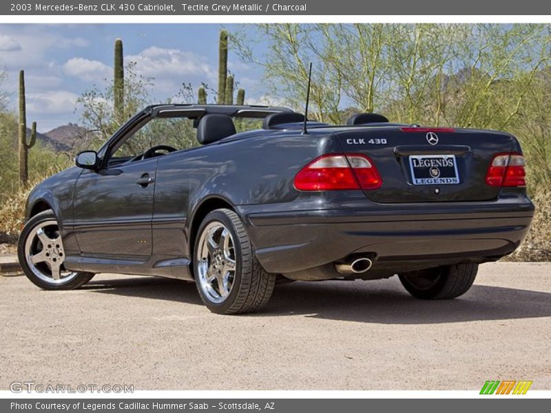 Tectite Grey Metallic / Charcoal 2003 Mercedes-Benz CLK 430 Cabriolet