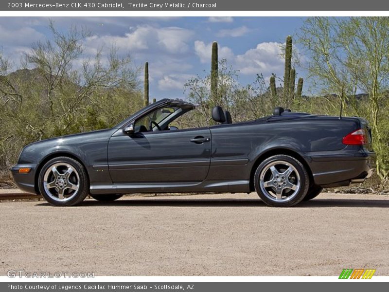 Tectite Grey Metallic / Charcoal 2003 Mercedes-Benz CLK 430 Cabriolet