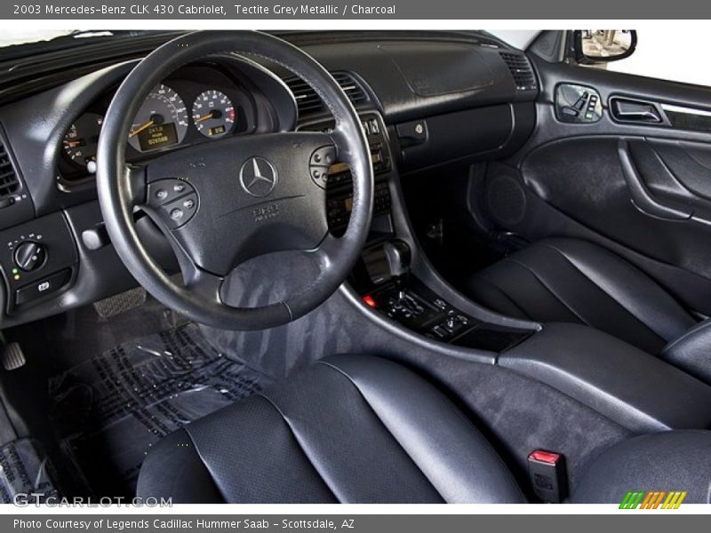 Charcoal Interior - 2003 CLK 430 Cabriolet 