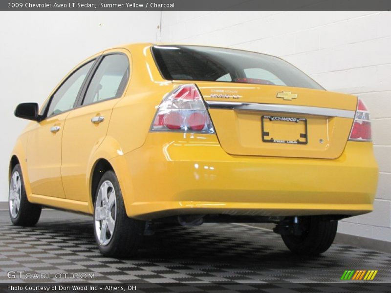 Summer Yellow / Charcoal 2009 Chevrolet Aveo LT Sedan