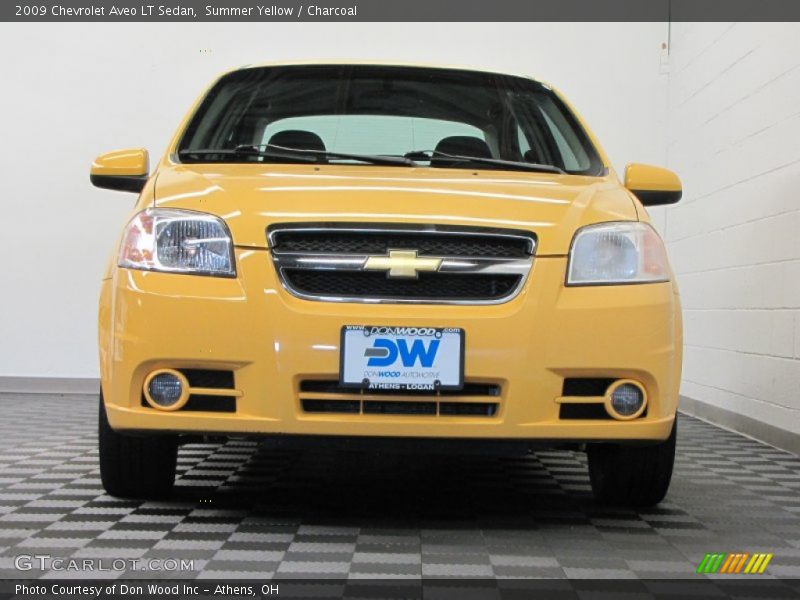 Summer Yellow / Charcoal 2009 Chevrolet Aveo LT Sedan