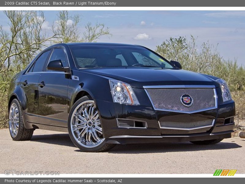 Black Raven / Light Titanium/Ebony 2009 Cadillac CTS Sedan