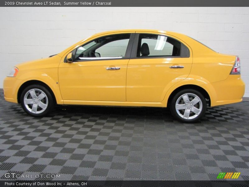 Summer Yellow / Charcoal 2009 Chevrolet Aveo LT Sedan