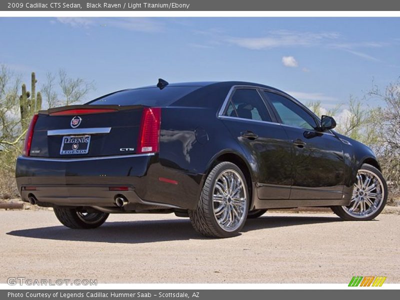 Black Raven / Light Titanium/Ebony 2009 Cadillac CTS Sedan