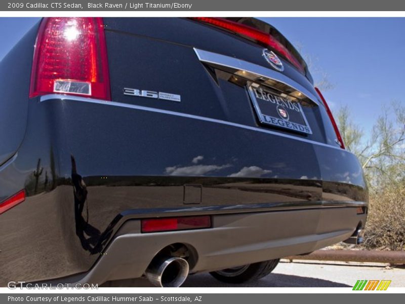 Black Raven / Light Titanium/Ebony 2009 Cadillac CTS Sedan