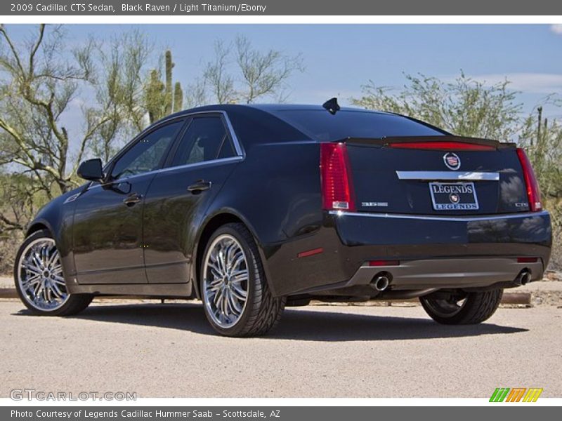 Black Raven / Light Titanium/Ebony 2009 Cadillac CTS Sedan