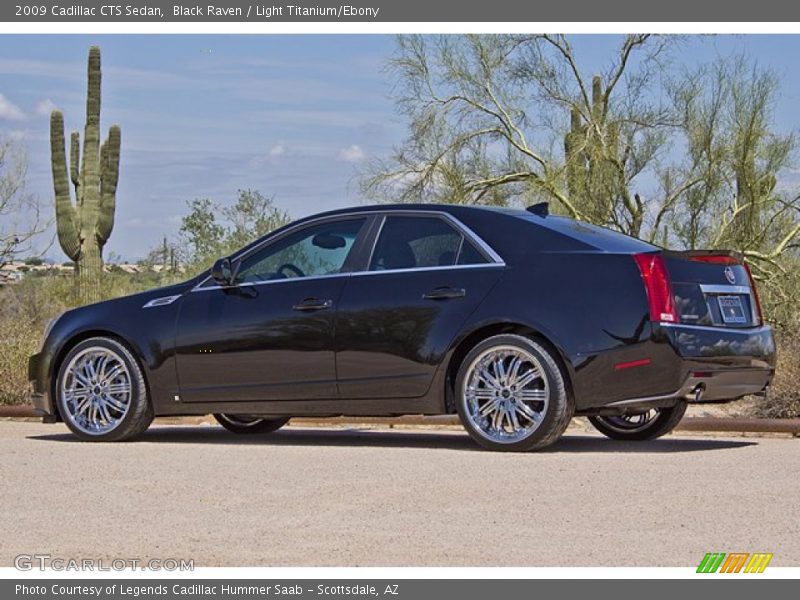 Black Raven / Light Titanium/Ebony 2009 Cadillac CTS Sedan
