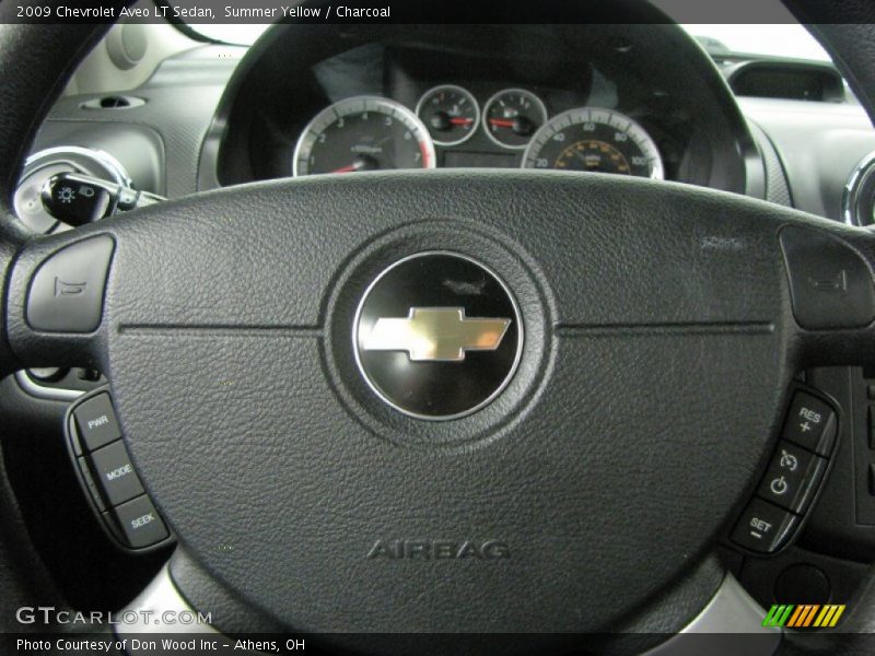 Summer Yellow / Charcoal 2009 Chevrolet Aveo LT Sedan