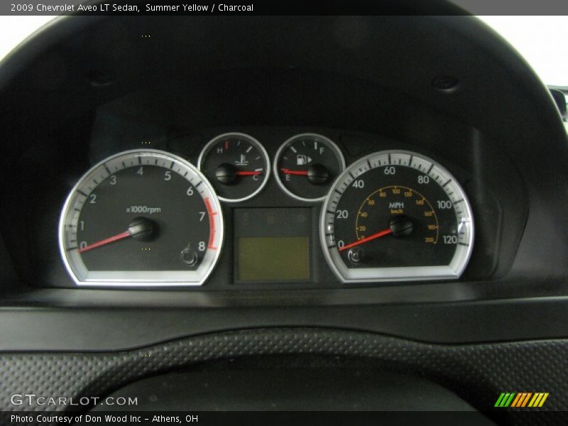 Summer Yellow / Charcoal 2009 Chevrolet Aveo LT Sedan