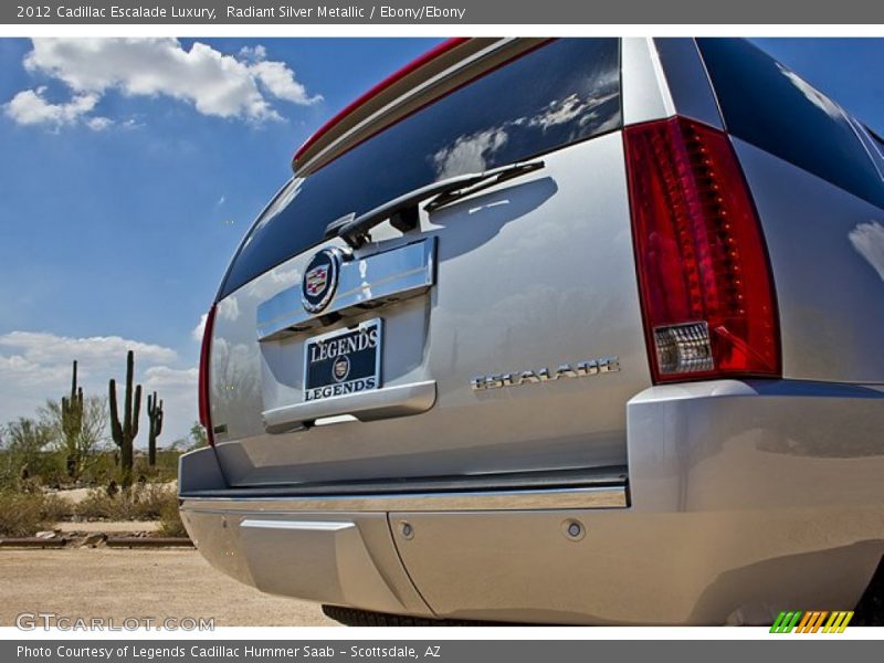 Radiant Silver Metallic / Ebony/Ebony 2012 Cadillac Escalade Luxury