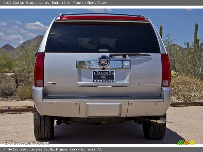 Radiant Silver Metallic / Ebony/Ebony 2012 Cadillac Escalade Luxury