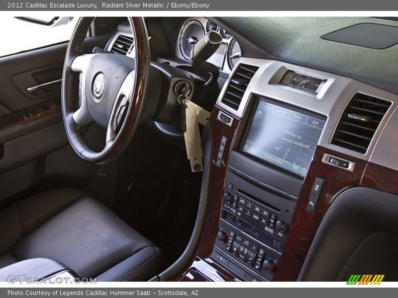 Radiant Silver Metallic / Ebony/Ebony 2012 Cadillac Escalade Luxury