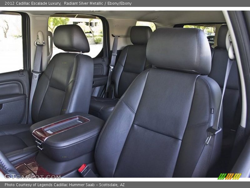 Radiant Silver Metallic / Ebony/Ebony 2012 Cadillac Escalade Luxury