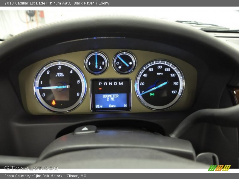  2013 Escalade Platinum AWD Platinum AWD Gauges