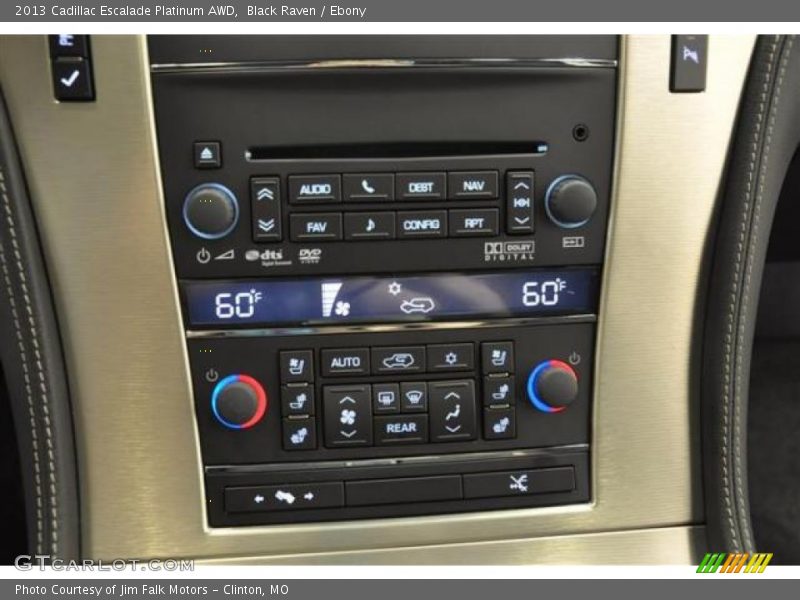 Controls of 2013 Escalade Platinum AWD