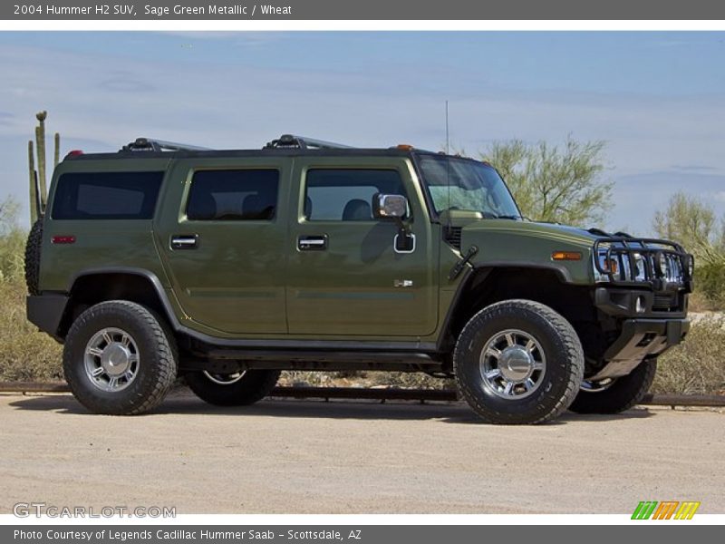  2004 H2 SUV Sage Green Metallic