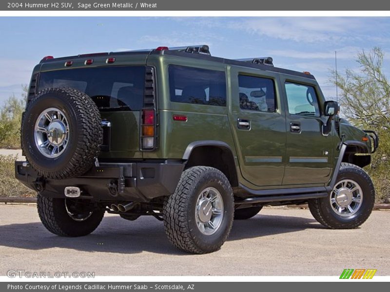 Sage Green Metallic / Wheat 2004 Hummer H2 SUV